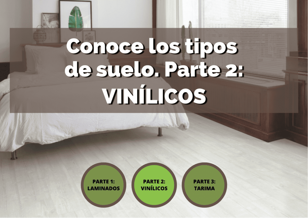 Habitación con suelo interior vinílico con muebles de madera.