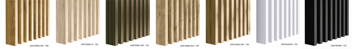 Listones separadores de madera de diseño LMO 70x22x2750mm