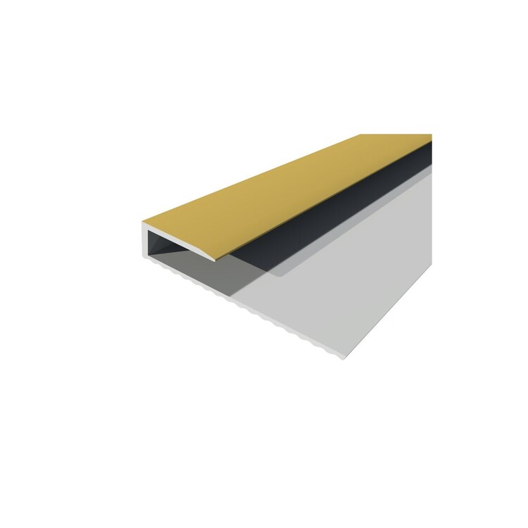 PERFIL DE ALUMINIO 341 - REMATE FINAL - ACABADO: ORO MATE