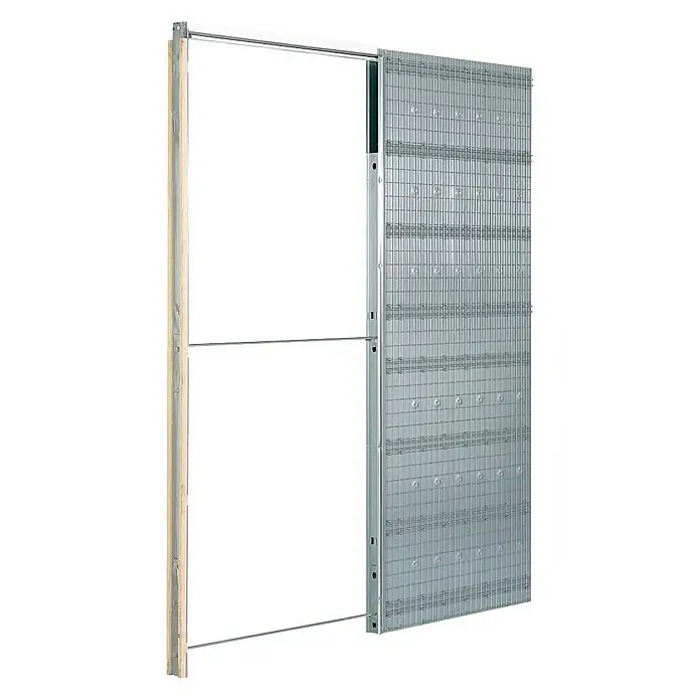 Estructura de puerta corredera para pared de obra