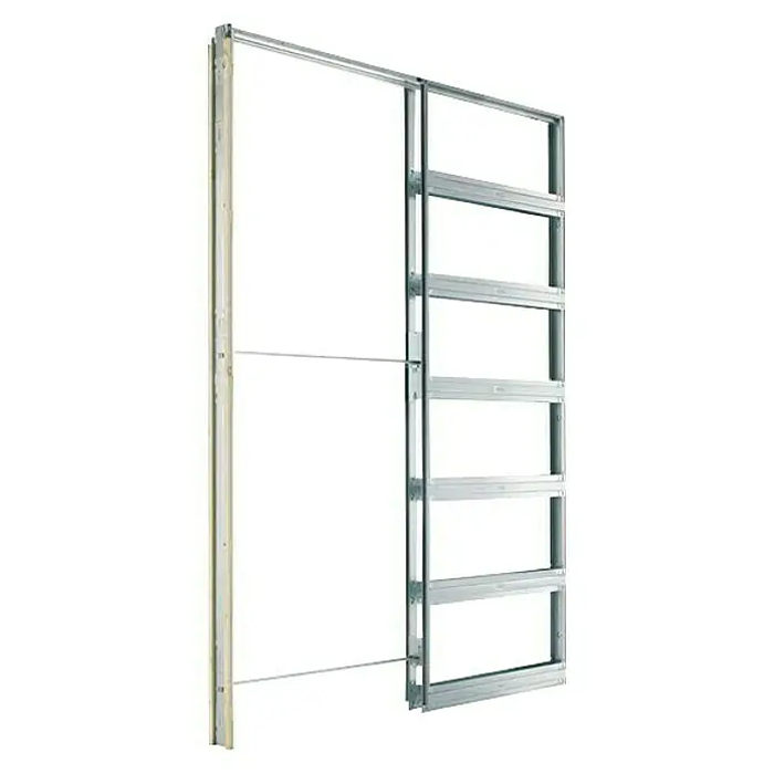 Estructura de puerta corredera para pared de cartón yeso