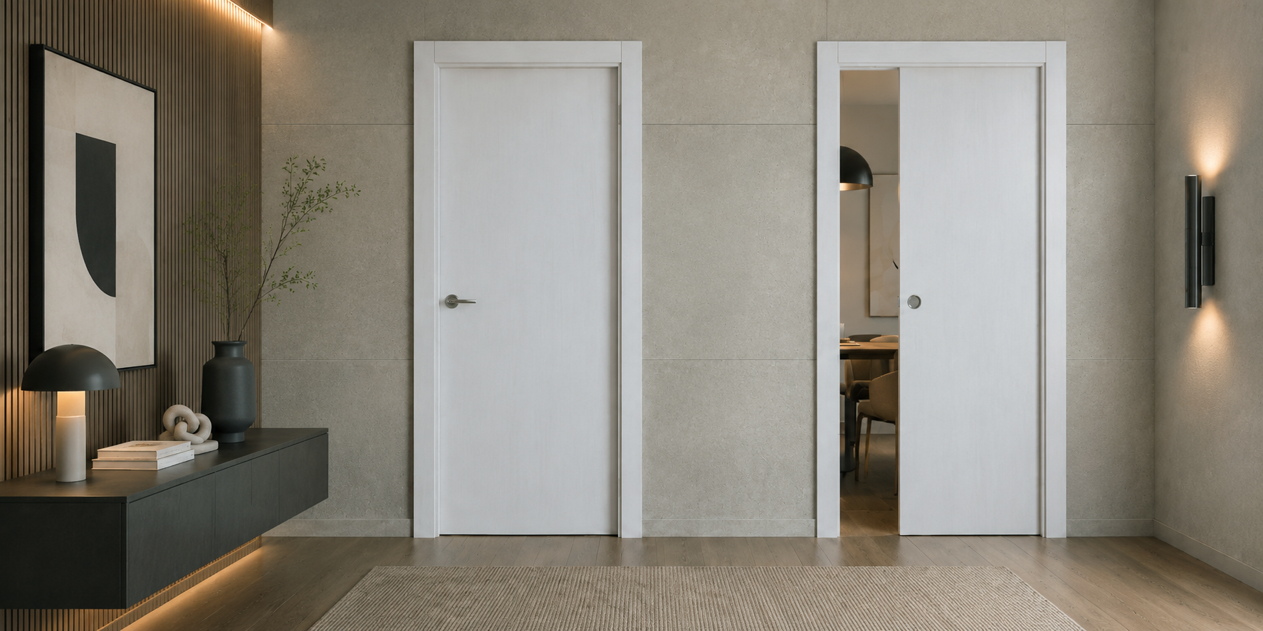 PUERTA PASO - LAMINADAS - MODELO G1000 - TALCUM