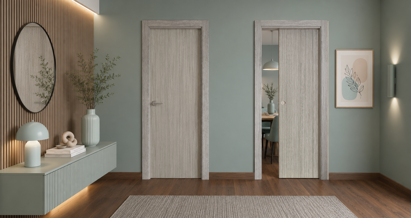 PUERTA PASO - LAMINADAS - MODELO G1000 - ZENIC