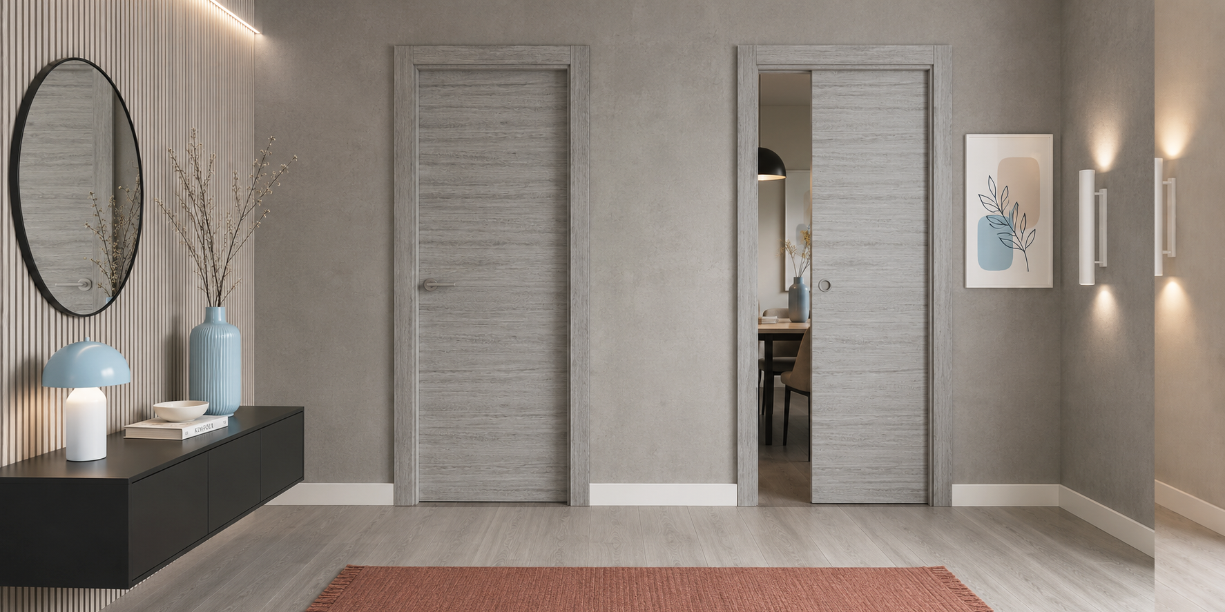 PUERTA PASO - LAMINADAS - MODELO X1000 - ZENIC