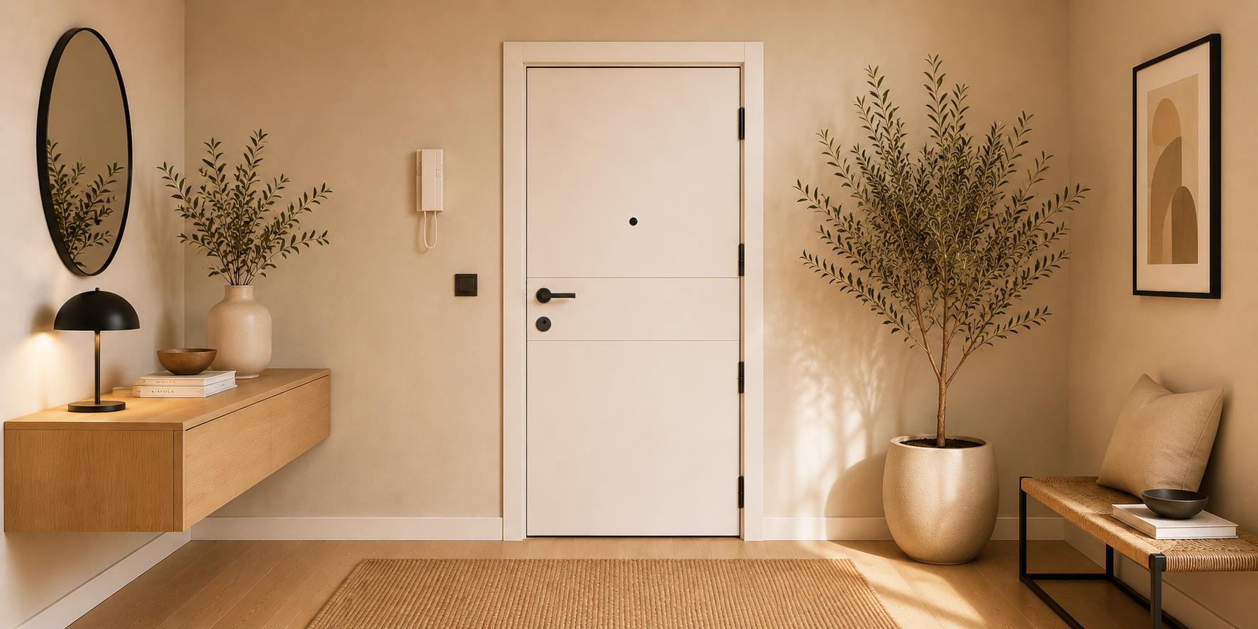 PUERTA MACIZA - LACADAS CONTEMPORANEAS - MODELO 2001 - BLANCO LACA