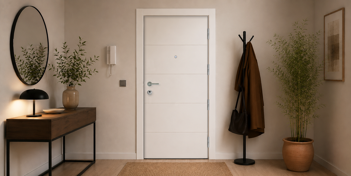 PUERTA MACIZA - LACADAS CONTEMPORANEAS - MODELO 2003 - BLANCO LACA