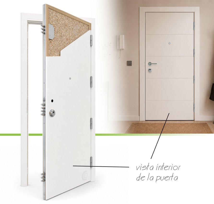 PUERTA MACIZA - LACADAS CONTEMPORANEAS - MODELO 2003 - BLANCO LACA