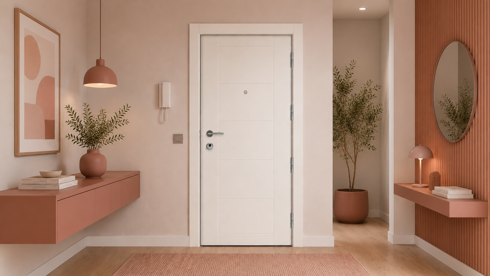 PUERTA MACIZA - LACADAS CONTEMPORANEAS - MODELO 2008 - BLANCO LACA