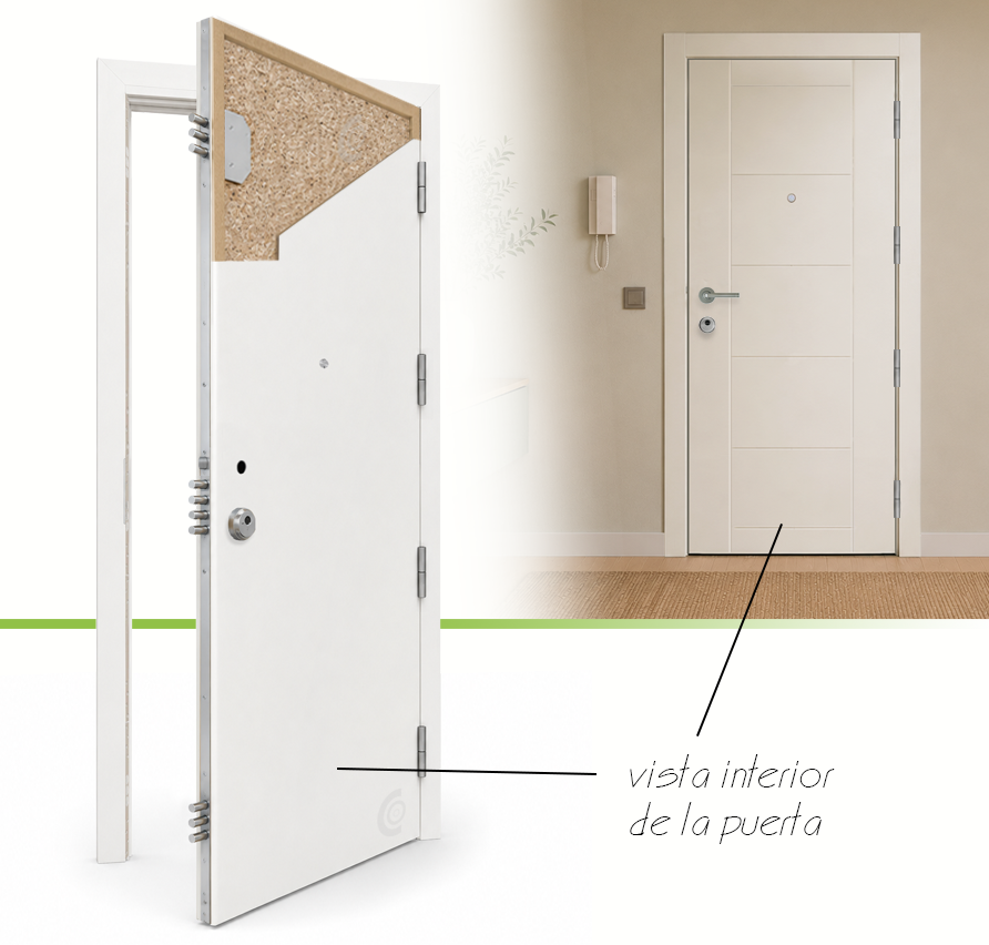 PUERTA MACIZA - LACADAS CONTEMPORANEAS - MODELO 2008 - BLANCO LACA