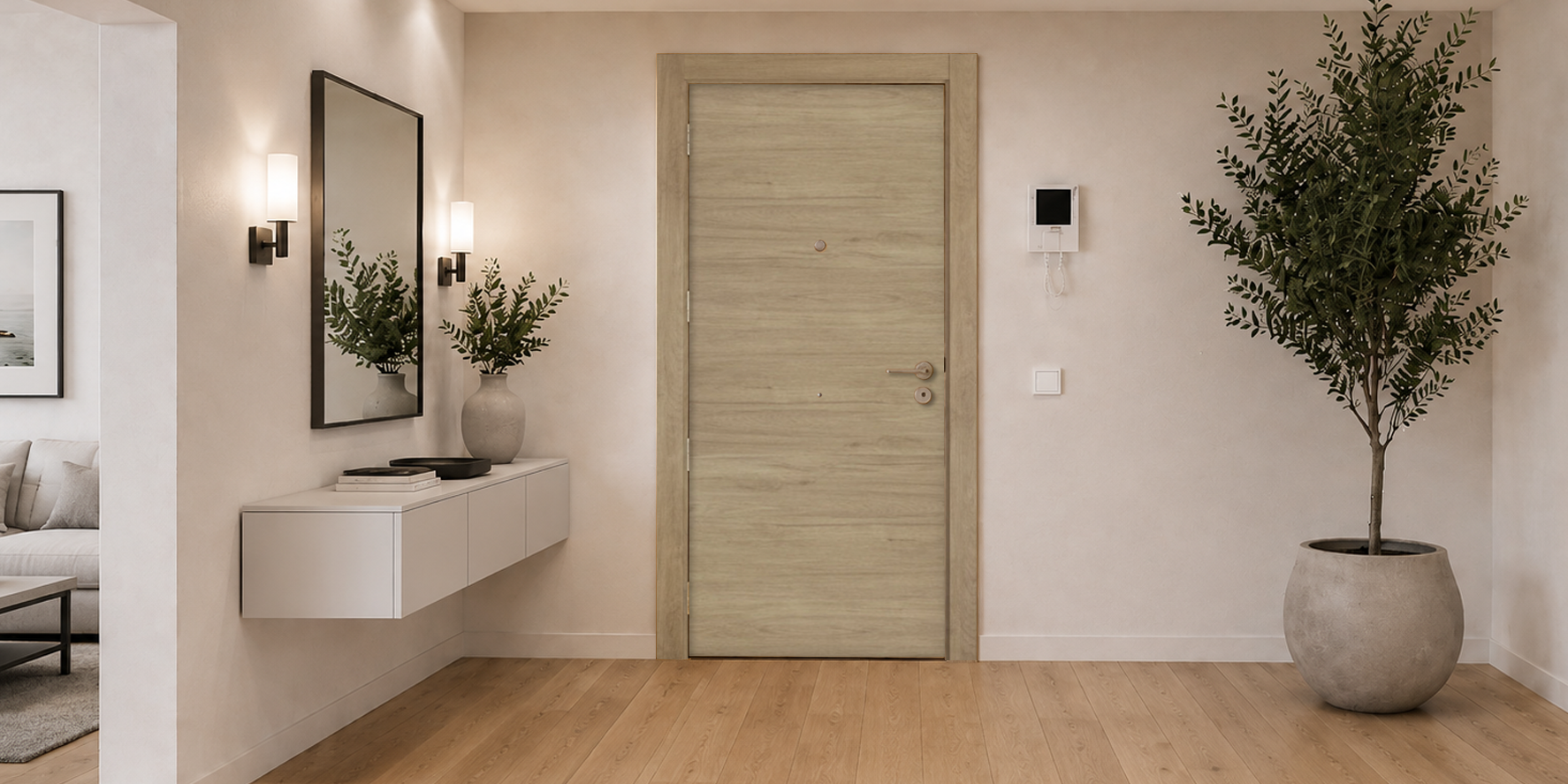 PUERTA MACIZA - LAMINADAS - MODELO X1000 - ROBLE URBAN