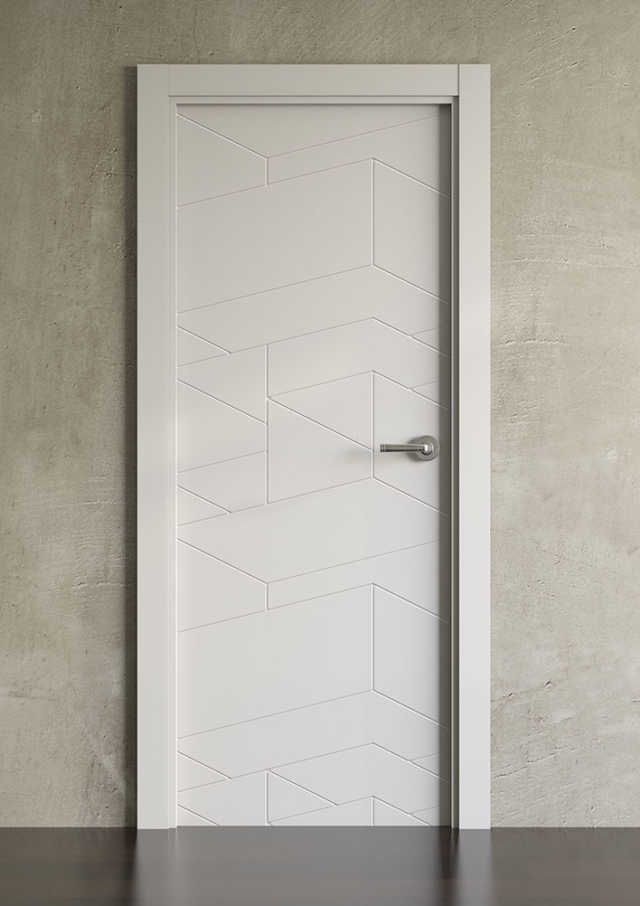LACADAS  DIBUJO ESPECIAL - GEOMETRIA - BLANCO LACA