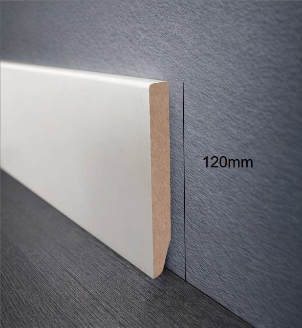 TEKOWOOD MDF STANDARD - 120 mm - LACADO BLANCO 9003