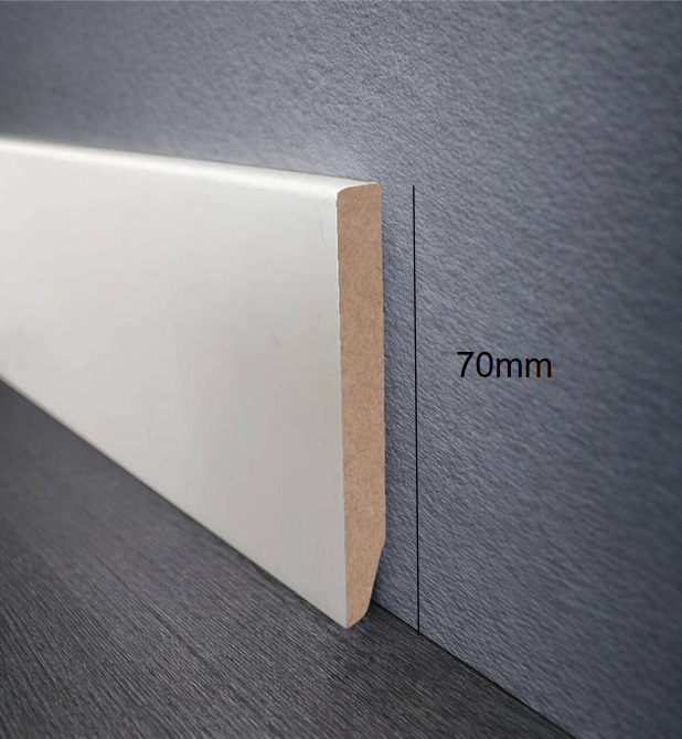 TEKOWOOD MDF STANDARD - 70 mm - LACADO BLANCO 9003